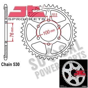 JT Sprockets Steel Rear Sprocket 530 Pitch 38 Tooth Suzuki GS650E (1981-1982) - Picture 1 of 2