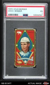 1911 T205 Chief Bender Athletics HOF PSA 1 - POOR - Picture 1 of 2