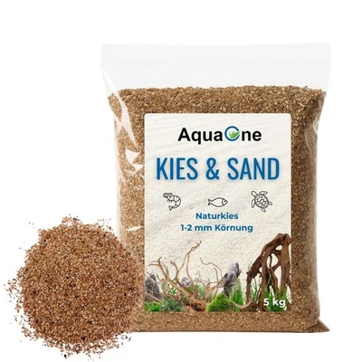 5 Kg bernstein Quarzkies "Premium Qualität" 1-2 mm Bodengrund Aquarium Kies - Bild 1 von 4