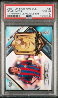  2018-19 Topps Chrome UCL Lionel Messi Champions League Debut PSA 10 #LM Rare! - Image 1 of 2