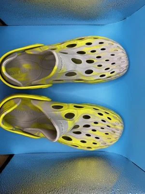 Zuecos sin cordones Merrell Hydro Moc para niños talla 6 amarillo/gris MPS-1480-1 playa Foto 1 de 4