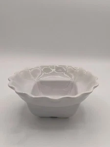 California Pottery 224 Lazy Susan Dipschale Ersatzstück, weiße Rüsche - Bild 1 von 7