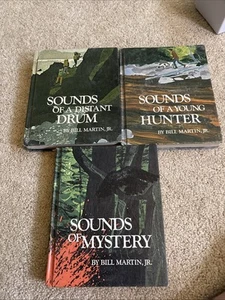 Vintage Bill Martin Jr 3 HC Books Sounds Of Mystery Distant Drum Young Hunter - Picture 1 of 22