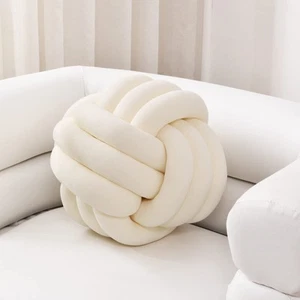Soft Knot Ball Pillows, Throw Cushion Home Decoration Plush ,Throw Knotted Ha... - Picture 1 of 7