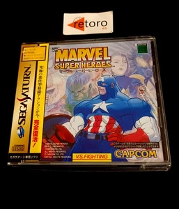 MARVEL SUPER HEROES Sega Saturn SS JAP Capcom - Picture 1 of 3