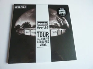 OASIS DON'T BELIEVE THE TRUTH LIVE25 TOUR EDITION COLOURED VINYL + PRINT + BAG - Picture 1 of 5