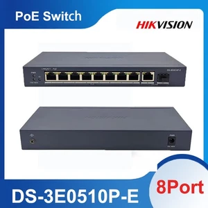 Hikvision 8-Port Gigabit Unmanaged PoE Switch DS-3E0510P-E - Picture 1 of 9