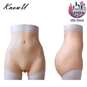 Silicone Panty Thicken Hip Underwear Pant Fake Vagina Crossdresser Cosplay - Picture 1 of 15