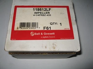New in Box BELL & GOSSETT 118612LF Impeller 4-1/4" Brass PR-AB PR-BI - Picture 1 of 3