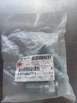 Tacos de rueda originales Isuzu (paquete de 3) 8-97168457-1 - pasador de eje delantero, hechos en Japón Foto 1 de 2