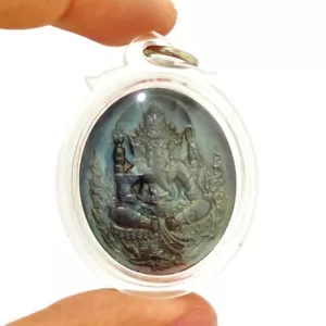 Ganesha Münze Wasserdicht Anhänger Om Yantra Ganesh Medaille Thai Amulett - Bild 1 von 3