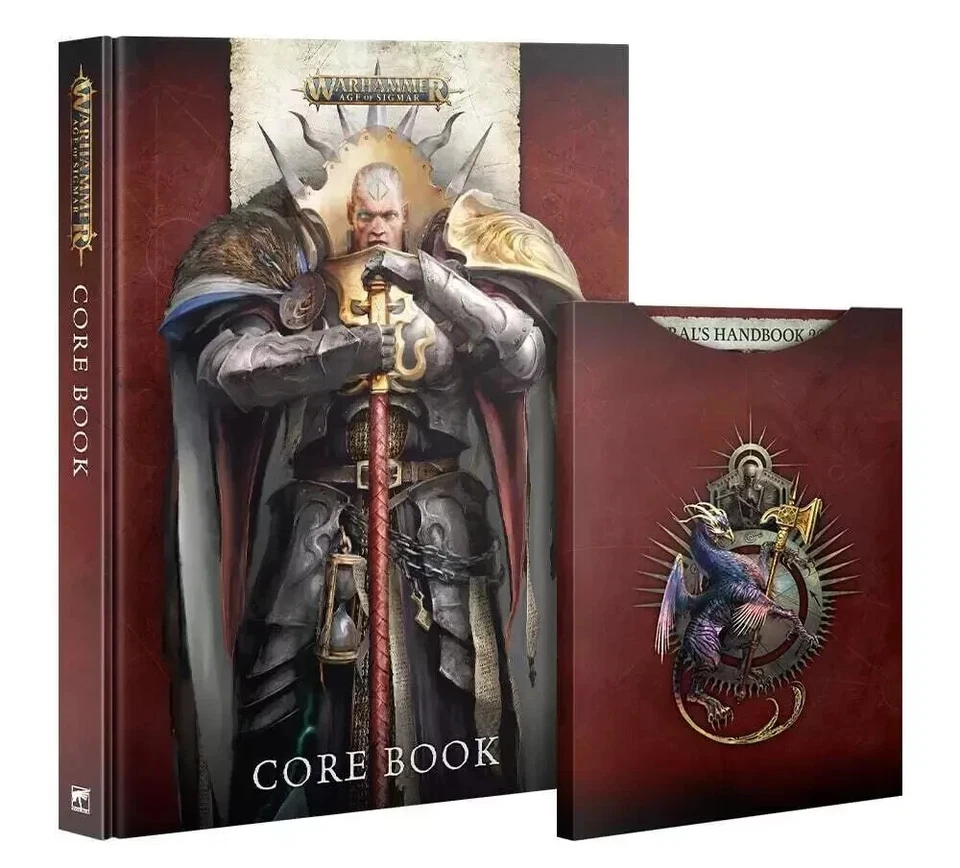 GAMES WORKSHOP Warhammer - AoS Skaventide 4th Edition CORE RULES + Generals Handbook Cards, NEW