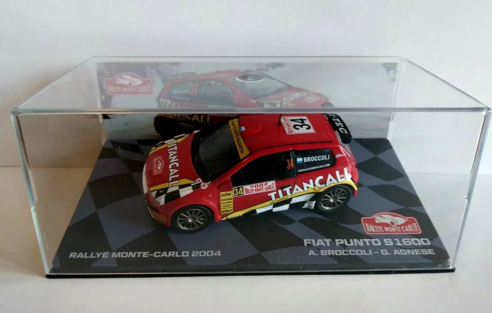 A) DIE CAST  FIAT PUNTO S1600 RMC 2004 A. BROCCOLI  scala 1/43 - Immagine 1 di 1