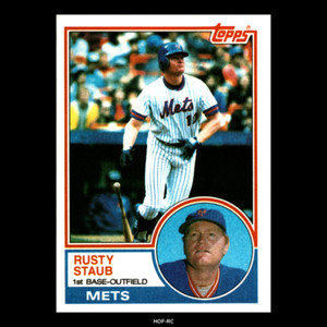 1983 Topps Rusty Staub NY Mets #740 Near Mint NM