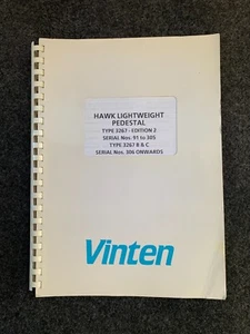 Vinten Hawk Lightweight Camera Pedestal Type 3267 Maintenance Manual - Afbeelding 1 van 4