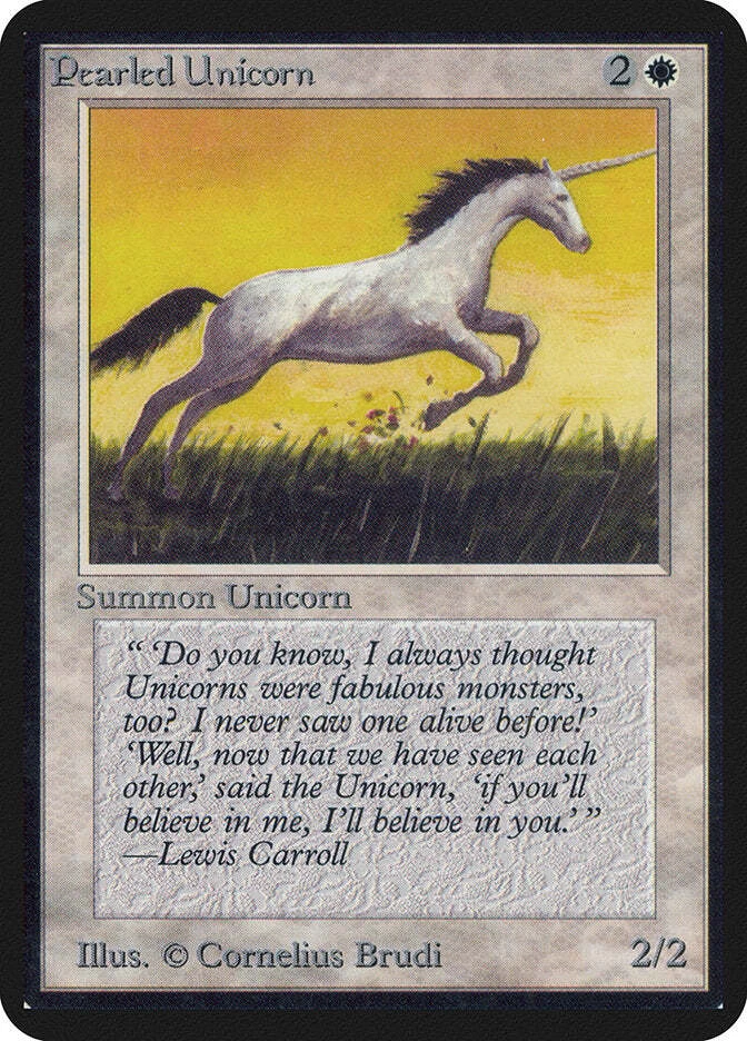 Pearled Unicorn [Limited Edition Alpha] Magic MTG - Image 1 of 1