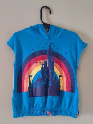 Walt Disney World Girls Sleeveless Hoodie Size XS (4/5, 6) w/ Rainbow EUC Y2K - Image 1 of 4