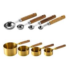 4x Measuring Spoon Set Stainless Steel Kitchenware Kitchen Accessories Gift