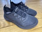 Crocs LiteRide Pacer Sneakers Slip On Shoes Black Kids Youth Breathable Size 13C