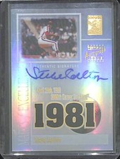 2002 Topps Tribute Marks of Excellence Autograph #ME-SC Steve Carlton