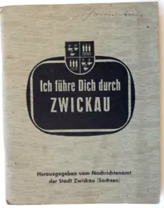 28852 Mapa de la Ciudad Nachkrieg Yo Führe Dich Por Zwickau 1946 Nachrichtenamt - Imagen 1 de 5