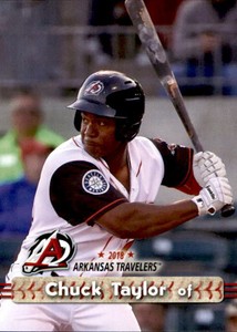 2018 Arkansas Travelers Grandstand #27 Chuck Taylor Arlington Texas TX Card
