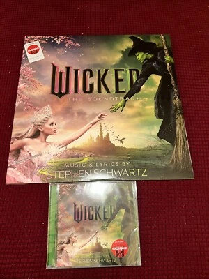 Wicked - The Soundtrack Limited Split Green Pink Vinyl LP CD Lot Target New Mint - Image 1 of 4