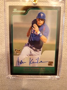 2006 Bowman Ian Kinsler Rookie On Card Autp