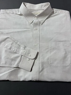 Camisa Oxford Masculina Cabela’s Outfitter Series Manga Longa Cor Areia Tamanho XL - Imagem 1 de 4