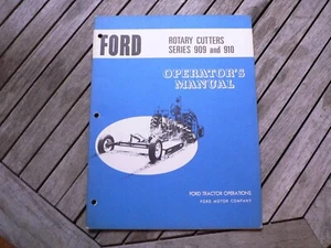 Ford Tractor 909 910 Rotary Cutter Owners Operators Manual Guide Book Setting Up - Picture 1 of 2