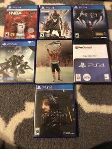 playstation 4 ps4 lot death stranding nhl 16 Steelbook destiny nfr Prey 1886 Ps4 - Imagen 1 de 7