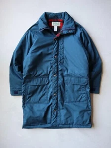Vintage 80s L.L Bean Flannel Lined Baxter State Parka Size M Made in USA Teal - Picture 1 of 7