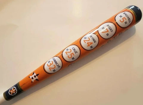 Houston Astros Retired # 33"/32oz One Of A Kind Custom Collectible Baseball Bat Cover