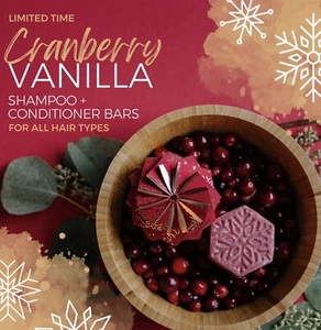 Viori Cranberry Vanilla Solid Shampoo And Conditioner Bar Set Limited Edition - Picture 1 of 3
