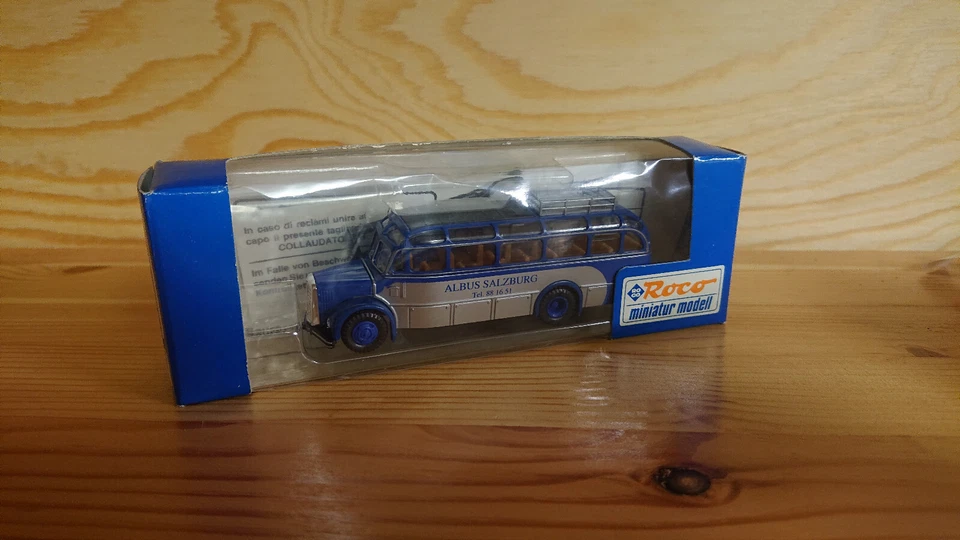 11# Roco 1602  incl.Anbauteilen Saurer Kometbus H0 1:87 Albus Salzburg - Bild 1 von 1