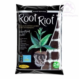 Growth Technology Root Riot 24 Propagation Plant Starter Cubes Tray Hydroponics - Picture 1 of 3