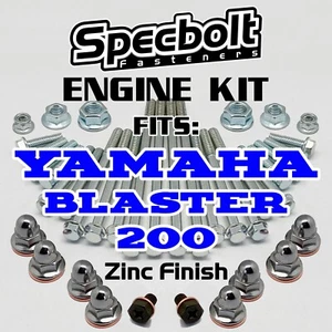 OE 1988-2007 YAMAHA BLASTER 200 ZINC ENGINE BOLT KIT YFS200 TOP & LOWER END ATV - Bild 1 von 4
