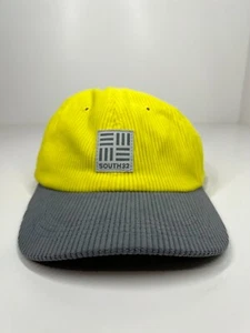 South 32 Mining Resources cap hat yellow grey corduroy adjustable OSFM - Picture 1 of 12