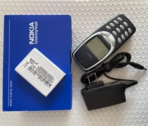 Nokia 3310 Navy blue Unlocked 2G GSM 900/1800  Mobile Phone - with Snake II Game - Picture 1 of 13