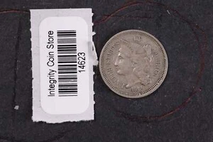 1869 níquel de cobre (CN) de tres centavos Moneda de colección asequible. Tienda #14623 - Imagen 1 de 2