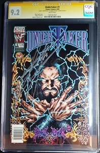 Undertaker #1 / CGC 9.2 SS / RARE! Signed by WWE HOF Mark Calaway UNDERTAKER!!! - Picture 1 of 4