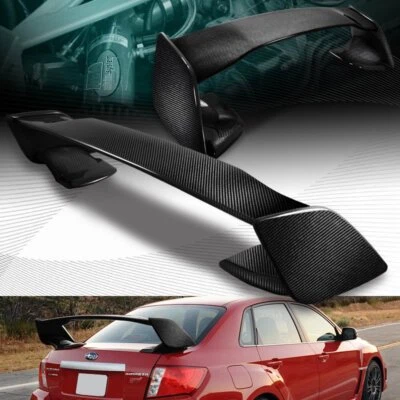 ALERÓN TRASERO DE FIBRA DE CARBONO REAL AJUSTE 08-14 SUBARU IMPREZA WRX STI Foto 1 de 3
