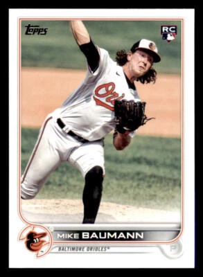 2022 Topps #502 Mike Baumann RC - Image 1 of 2