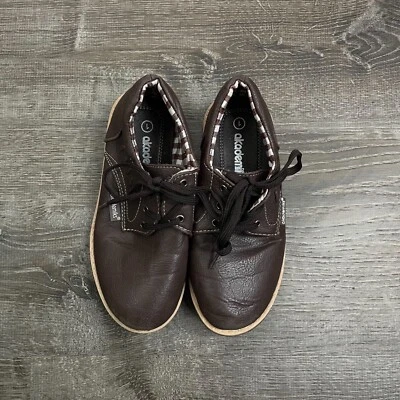 Zapatos Akademiks Niños Leon Marrón Con Cordones Elegantes Causal Talla 1 Foto 1 de 4