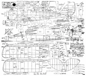 D.H. Tiger Moth von Rupert Moore Plan - Bild 1 von 1