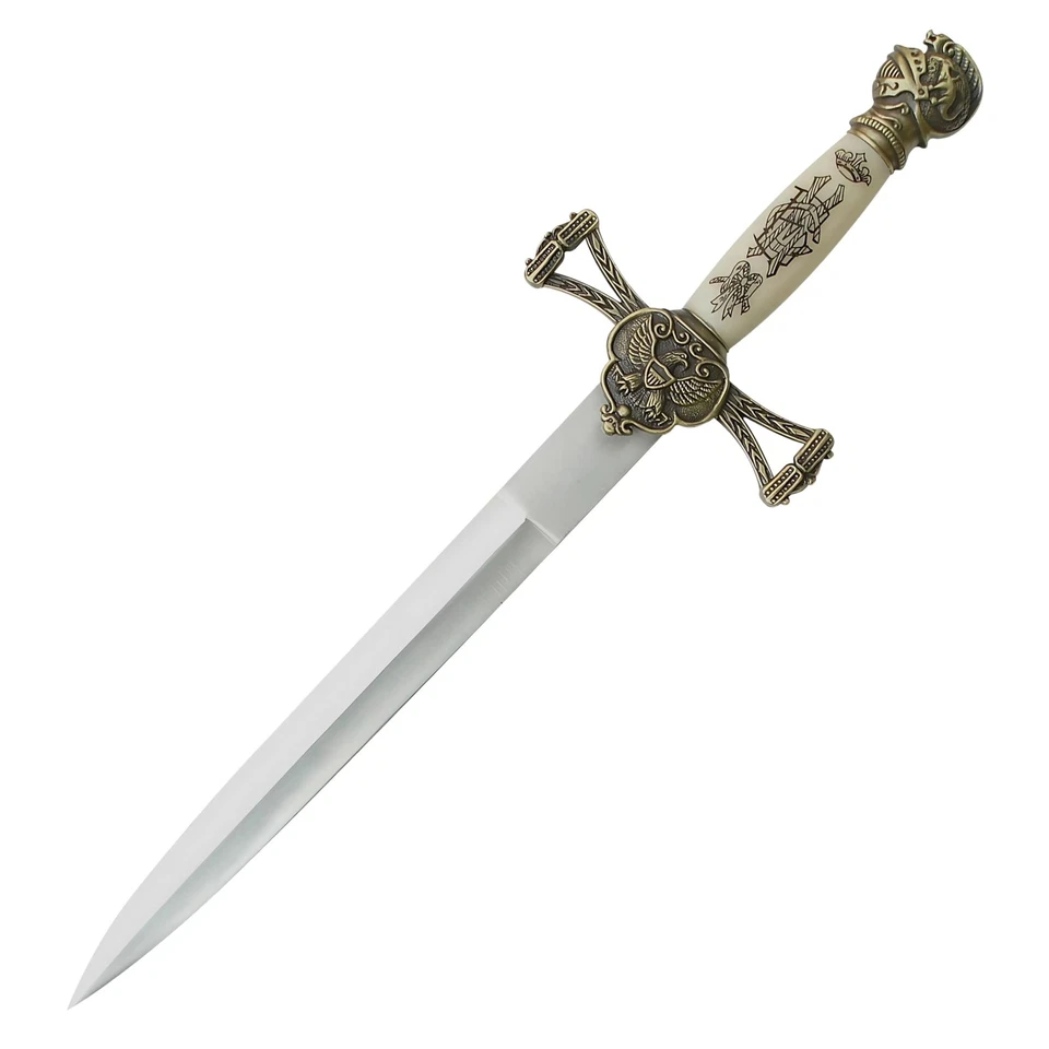 Master Cutlery Sw-799 14in Medieval Short Sword Brass