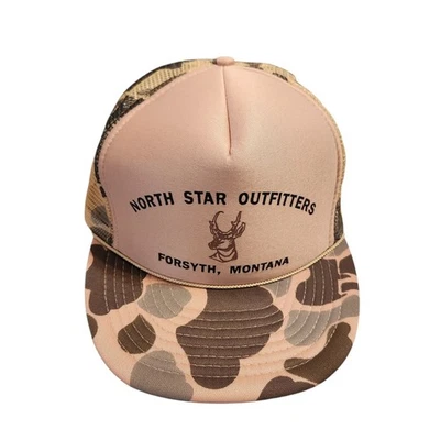 Sombrero de camionero North Star Outfitters Forsyth Montana de malla camuflada Foto 1 de 4