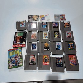 Nintendo NES Game Lot 19: Zelda II+Mario 2+Mega Man 3+D.Dragon+TMNT+Tecmo🎮