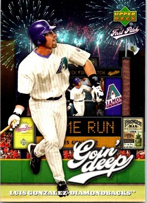 2006 Upper Deck First Pitch #GD-21 Luis Gonzalez Goin Deep - Image 1 of 2
