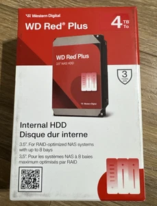 WD 4TB Red Plus 5400 rpm SATA III 3.5" Internal NAS HDD - WD40EFPX-SPC6CN0 New - Picture 1 of 6
